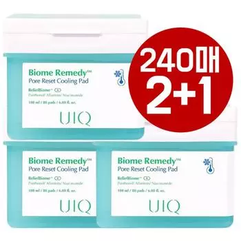Uik Cooling Pad Biom Remedy Pore Reset, контейнер 2+1 (240 листов), 1 кусок