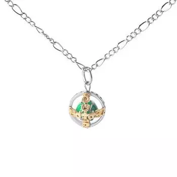 Уилл Антонио Цеппели Косплей Ожерелье Железный Шар Вращающийся Зеленая Эмаль Вращающаяся Сфера Аниме Хэллоуин Карнавал Вечеринка Реквизит