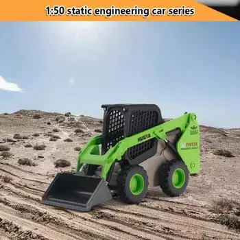 Уина 1:50 статических инженерных грузовиков, литой погрузчик, бульдозер, имитация экскаватора, строительная машина, модель детской игрушки