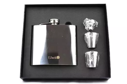 UJack Whiskey 304 Stainless Steel Whiskey Hip Authentic Japanese Product Stainless Steel Large Capacity Mirror Finish Flask, Bottle, Flask, Flask,