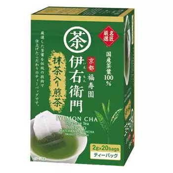 Uji Dew Iyemon Master Carefully Selected Sencha with Matcha Tea Bags x x 2 (2g 20P)