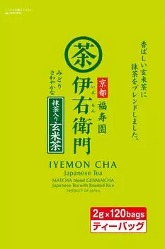 Uji no Tsuyu Iemon Genmaicha with Matcha Tea Bag 2g x 120P