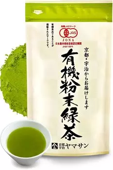 Uji Organic порошковый зеленый чай отечественного производства органический подарок [Kyoto Yamasan] 80 г, без пестицидов, без добавок, произведенный,