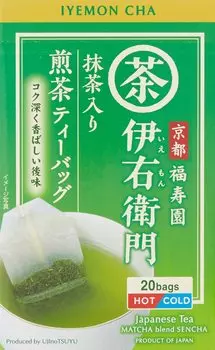 Ujinotsuyu Uji Dew Iemon Matcha Sencha Tea Bags x x 6 (2g 20P)