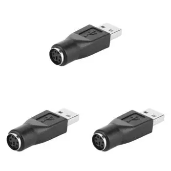 uk* 2 шт. PS/2 Female to USB Male адаптер конвертер разветвитель разъем для ПК