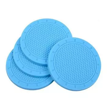 uk* 4 шт. Автомобильные подставки для стаканов, противоскользящие подставки для стаканов, аксессуары для салона автомобиля розовый