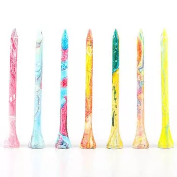 uk* 50Pcs Wood Golf Tees Golf Training Ball Tee More Stable Durable for Sports C