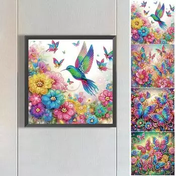 uk* 5D DIY Частичный набор для алмазной живописи со сверлом специальной формы Цветочное украшение WQ397