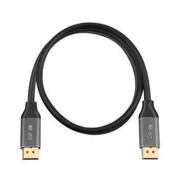 UK 8K60Hz Video Cables Dynamic HDR Male To Male Cable Displayport 120Hz/144Hz/16 0.5M