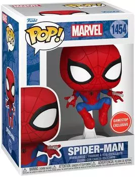 UK GameStop Marvel Figure Funko Web Swing Spidey Marvel Funko [Funko (FNUK), (GS) Exclusive] Spider-Man POP! Spider-Man