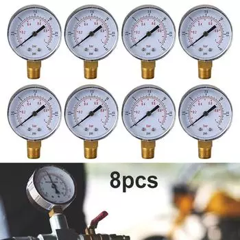 uk* Манометр низкого давления для топлива, воздуха, гидравлики 50 мм 0/15 PSI 0/1 бар 1/4 BSPT