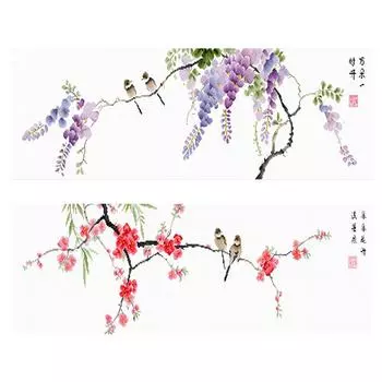 uk* Полная вышивка Эко-хлопковая нить 11CT Напечатанная девочка крестиком набор Искусство 40x 6515