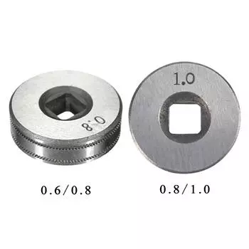 UK-ролик подачи проволоки, запасное колесо для сварки Mig, прочная нержавеющая сталь 0.8/1.0