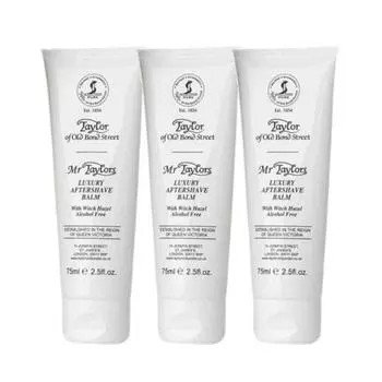 UK Taylor of Old Bond Street Mr Taylor Aftershave Balm, 3 x 75ml