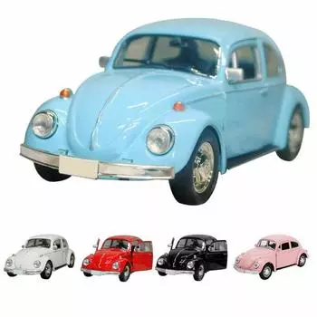 UK Vintage Beetle Diecast Модель автомобиля с откидной крышкой Игрушка Детский подарок Настольный декор