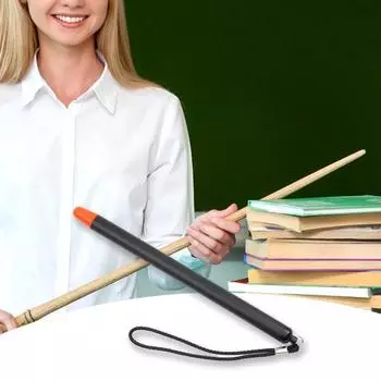Указатель для учителя со шнурком, красный контакт, сенсорный, 1/1,2 м, 7 шарниров, телескопический обучающий указатель для ученика 120cm красный