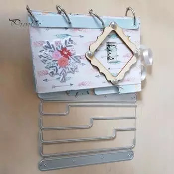 Указатель края книги, режущие штампы, сделай сам, скрапбукинг, тиснение, бумажные карты, ремесленный трафарет серебряный