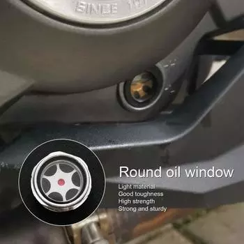 Указатель уровня масла Износостойкий алюминиевый сплав Указатель уровня масла с резьбой Поставка стеклянного оборудования 18mm