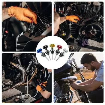 Указатель уровня масла в картере двигателя, универсальный масляный щуп, заглушка для масляного щупа для мотоцикла, байка, щупа, указатель уровня синий