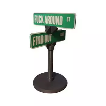 Указатели с ругательными словами, украшения для указателей перекрестков, интересные украшения для садовых знаков One Size
