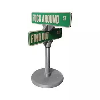 Указатели с ругательными словами, украшения для указателей перекрестков, интересные украшения для садовых знаков One Size