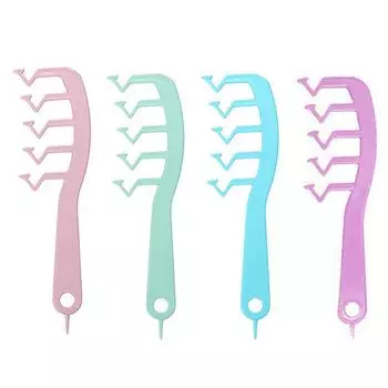 Укладка волос Расчески для волос с пушистыми корнями Расческа для волос с прорезью для волос Щетка с Z-образным дизайном Мягкие вьющиеся волосы Пушистая расческа для волос