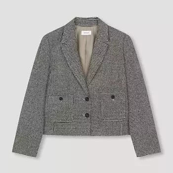 Укороченная куртка She S miss houndStooth Swwjkn31030 Br Braun/55