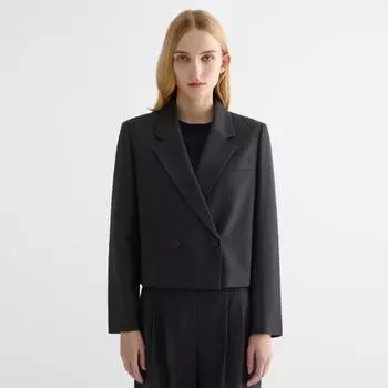 Укороченная куртка She S miSS с двумя пуговицами SwSjko41040 blacks/44