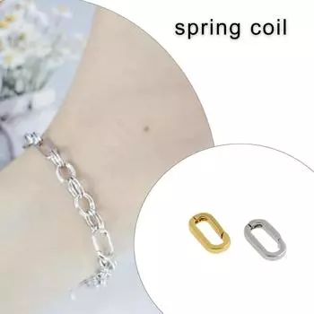 Укороченная застежка для ожерелья Sterlings, удлинитель для браслета, золотистая серебряная застежка с прочной латунью для изготовления ювелирных изделий, 10 шт. серебряный