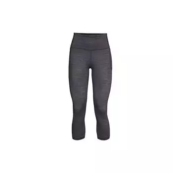 Укороченные эластичные брюки для фитнеса Under Armour Meridian Heather, женские плавки серого цвета 1356379-001 S