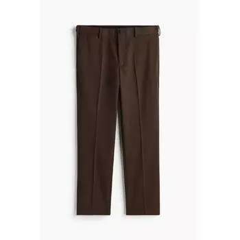 Укороченные брюки HM Regular Fit Brown