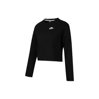 Укороченный флисовый свитшот Nike Sportswear Tech, женские топы, черный BV3452-010 XL