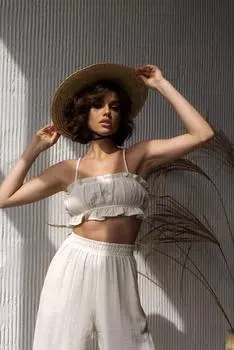 Укороченный комплект из натурального муслина Harvey