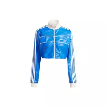 Укороченный спортивный топ Adidas Originals Premium, женские топы, синий IN0815 XS