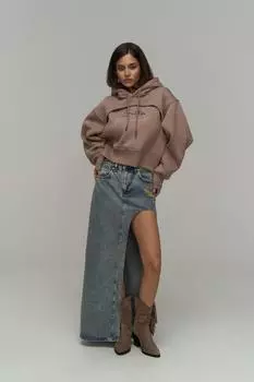 Укороченный свитшот Creative Taupe