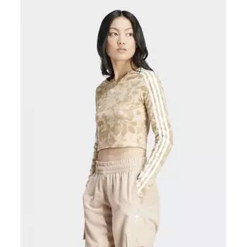 Укороченный топ ADIDAS AOP 3S Бежевый IY0780 XS
