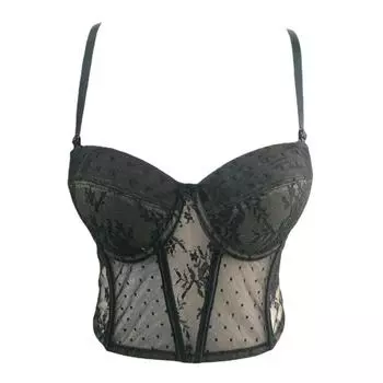 Укороченный топ yushutiff, женский бюстье, летний сексуальный женский кружевной сетчатый корсет, бюстгальтер для вечеринки в ночном клубе, кокетка Rave Festival, короткая одежда