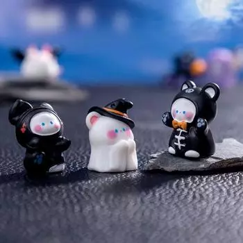 Украсьте кукольный дом на Хеллоуин, аксессуары для надгробий, миниатюры призраков на Хэллоуин, украшения для дома style 9