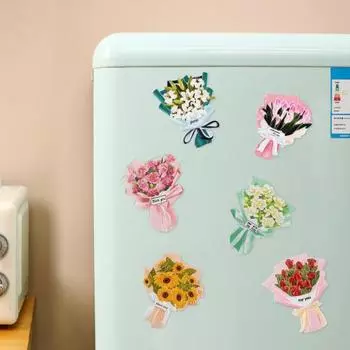 Украсьте легкий творческий красивый красивый букет цветов магнит на холодильник доска магнит на холодильник A