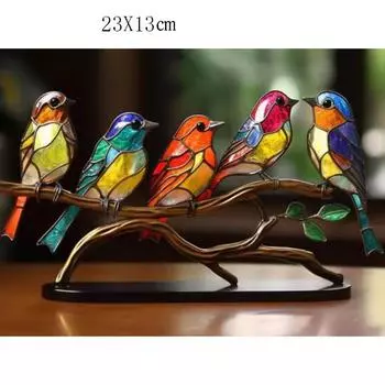 Украшение 1 шт. Украшение для дома Цветы Птицы Металл Гостиная Столовая Спальня Отель Офис