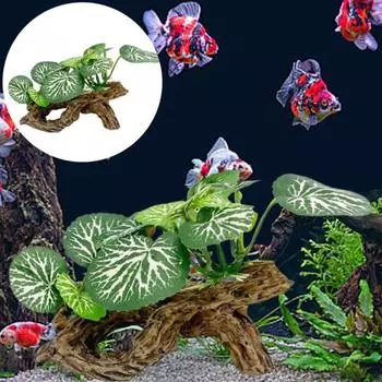 Украшение аквариума, искусственное растение, украшение для аквариума, аксессуар для аквариума, водный декор для бетты
