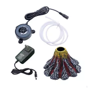 Украшение аквариума светодиодным барботером