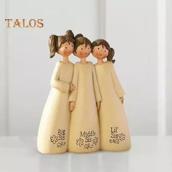 Украшение ангела, изысканное мастерство, статуя ангела дружбы, скульптура ангела из смолы для дома A