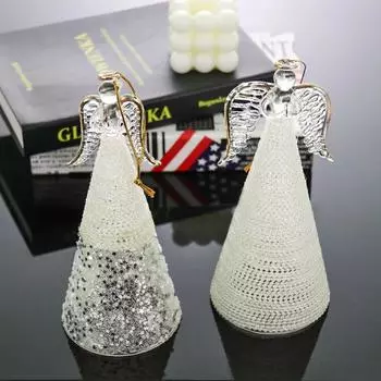 Украшение ангела в скандинавском стиле, современный, простой орнамент, мода, крылья из боросиликатного стекла, кабинет, гостиная, дом, креативное украшение