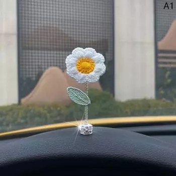 Украшение автомобиля, боковое окно автомобиля, милый цветочный орнамент, автоинтерьер, приборная панель красный