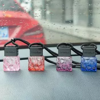 Украшение автомобиля Эфирное масло Диффузор Ароматизатор Освежитель воздуха Аромат Флакон духов Украшение Подвесной Пустой Бутылка Аксессуар красный