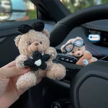 Украшение автомобиля Медведь Украшение Ручка переключения передач дворников Декоративная кукла Рычаг переключения передач дворников Украшение для автолюбителей A