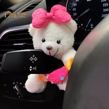 Украшение автомобиля Медведь Украшение Ручка переключения передач дворников Декоративная кукла Рычаг переключения передач дворников Украшение для автолюбителей B