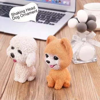 Украшение автомобиля, милые мультяшные собаки, фигурки, украшение автомобиля, аксессуары для приборной панели для интерьера, подарки для девочек