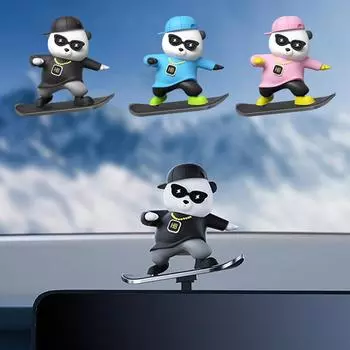 Украшение автомобиля мультяшный медведь кукла центральная консоль перемещение медведь скользящий креативные украшения украшение автомобиля L4Z6